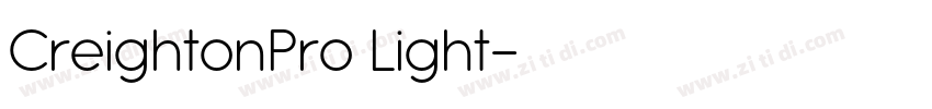 CreightonPro Light字体转换